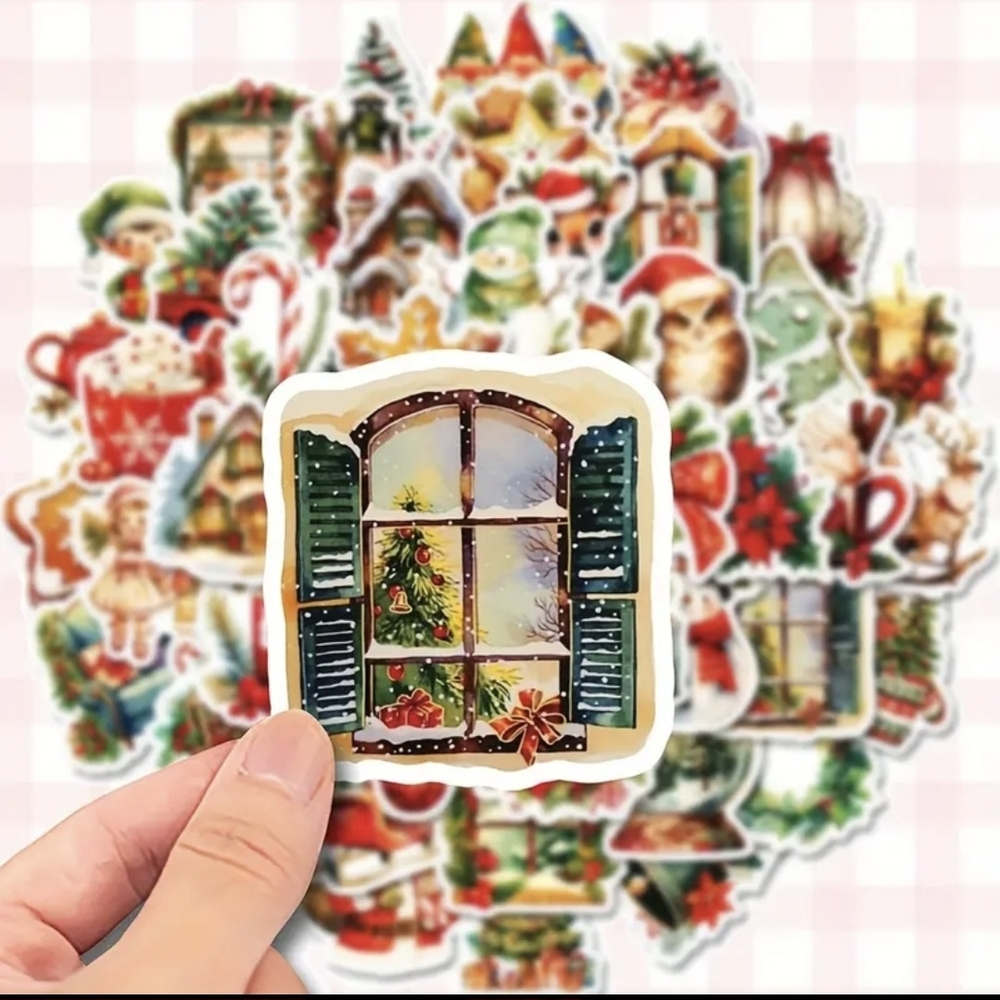 Festive Christmas Sticker Set-50 Count! - Picture 5 of 5